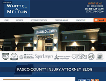 Tablet Screenshot of pascoinjuryattorney.com